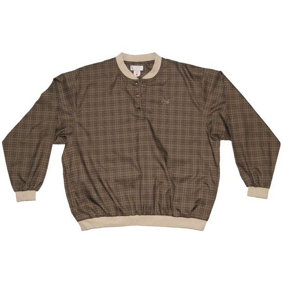 Vintage Cracked Wheat Khaki houndstooth Shepherd Check‎ lightweight waterproof - Picture 1 of 4